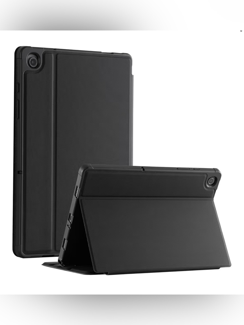 NWT Samsung Galaxy Tab A11 Slim Black Tablet Folio Case with Stand - Black